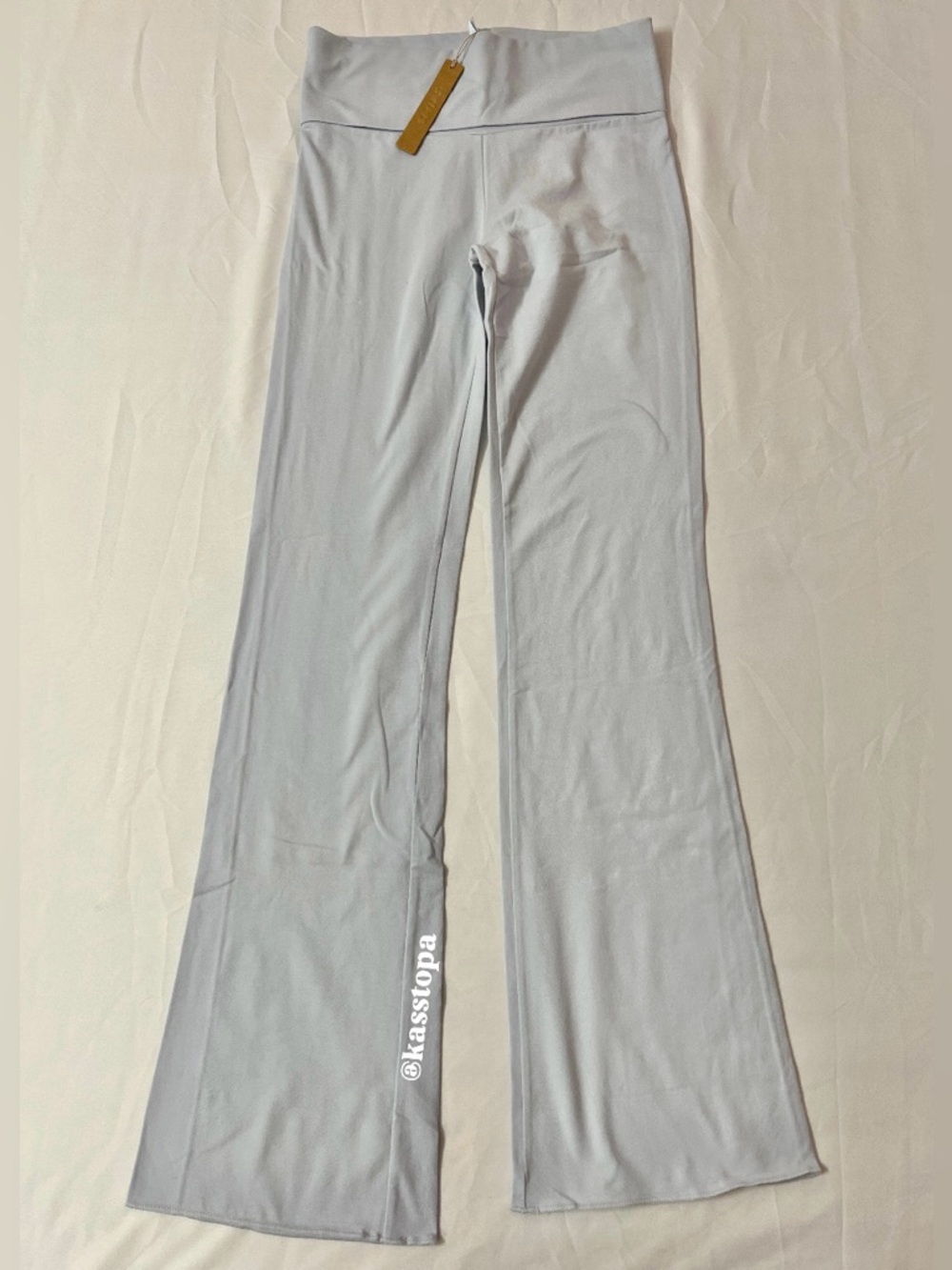 SKIMS Cotton Jersey Foldover Flare Pants Sweatpants
